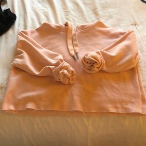 Pink crop sweater
